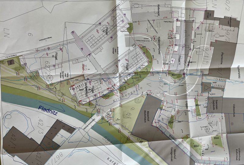 geplante Wohnhausanlage_ 5 Flügel