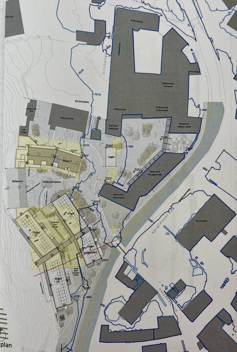Wohnhausanlage direkt neben der Fladnitz